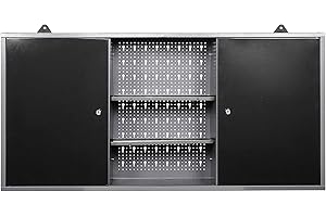 ‎ONDIS Ondis24 großer Werkstattschrank Werkzeugschrank, Werkstatt 120 cm breit mit 2 Lagerregalen