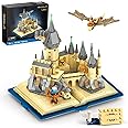 VEPOWER Schloss Bauspielzeug,Magisches Schloss Buch Spielzeug Bausteine, Sammlerstück zum Ausstellen Modell,Bausatz Cooles Ge
