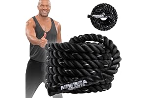 ‎MIWEBA SPORTS Miweba Sports Battle Rope BR100 | 9m / 12m - Trainingsseil Ø 40 mm - Schlachtseil - Schwingseil - Fitnessseil - Battle Ropes - Fitness Seil - Schlagseil - Schwungseil - Sportseil - Indoor & Outdoor