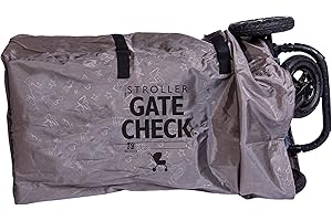 J.L. CHILDRESS J. L. Childress Deluxe Gate Check-Tasche für Einzel- und Doppelwagen - Hochwertige, robuste und langlebige Luftreisetasche, doppelten Tragegriffen (Farbe: Grau)