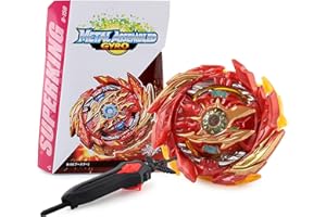 QIANQ Bayblade Burst Toupies，Burst Turbo avec Lanceurs，4D Combat Top Top Model Metal Masters Speed Top avec Rafale pour La Journée des Enfants, Pâques, Noël, Anniversaire