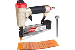 meite Chiodatrice MP635B con 10000 chiodi a perno (25 mm), chiodatrice pneumatica calibro 23, pistola ad aria micro pin, adatta per chiodi da 12 mm a 35 mm, calibro 23, ideale per pannelli, finiture