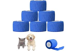 HTRTRR Thin Navy Blue Adhesive Bandage 4.5M x 2.5CM – 6 Rolls Finger & Toe Self-Adhesive Wrap for First Aid, Hiking, Sports Blisters, Pet Paws – Tearable, Breathable, Latex-Free Lightweight Tape