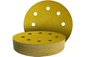 GZKTY Dischi Abrasivi 180mm Grana 180 per Cartongesso - 30 Dischi da 7" con 8 Fori - per Smerigliatrici e Levigatrici Giraffa