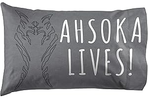 Jay Franco Star Wars Clone Wars Ahoska Lives! 1 Single Reversible Pillowcase - Kids Super Soft Bedding Featuring Ahsoka Tano (Official Star Wars Product)