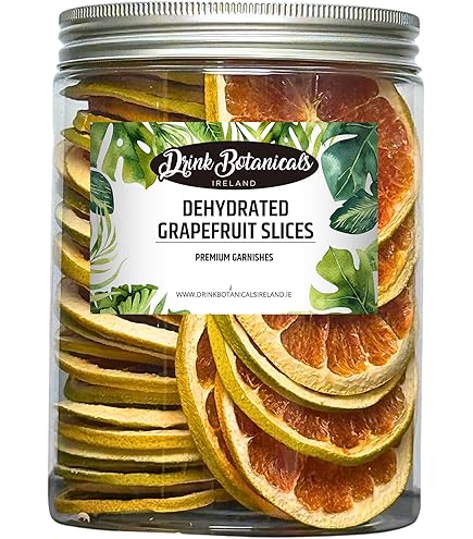 Dehydrated Dried Grapefruit | Half Slices Wheels | Approx15 Servings | 100% Natural Dried Grapefruit For Garnishing Cocktails, Cake Decoration, Baking, Fruit, Tea, Wreaths | Gluten Free | 40 Grams - View #12