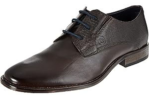 bugatti man Męskie sznurowane Rinaldo Eco, ciemnobrązowy, 42 EU