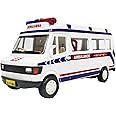 JRPT 3+ Years Kids Plastic Ambulance Pull Back Car, Pack Of 1, Multicolour