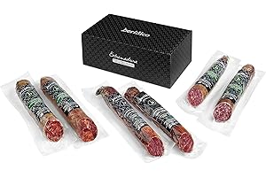 BERIDICO Surtido de Ibéricos. Lomo de Bellota 100% Ibérico + Chorizo Ibérico Extra + Salchichón Ibérico Extra. 6 Piezas de 500 g aprox. Productos Ibéricos de Extremadura. Elaboración artesanal. BERÍDICO