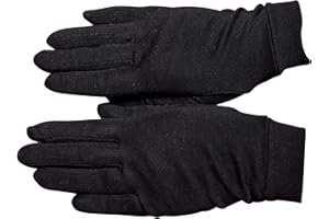 GANTS NOIRS ET BLANCS Sous gants de protection en 100% soie.