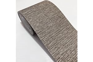 Guest Ruyunlai Bordo Adesivo per Carta da Parati 10cm X 500cm, Rimovibili Bordi per Carta da Parati autoadesivi, Bordo per carta da parati per Cucina Bagno Filo d'oro marrone