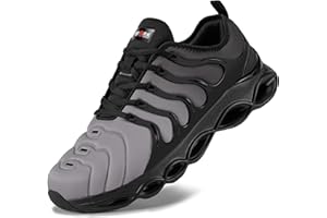 LARNMERN Scarpe Antinfortunistiche Uomo Leggere Scarpe Antinfortunistica Comodo Moda con Punta in Acciaio Traspiranti Ammortizzazione Scarpe da Lavoro 40EU-50EU