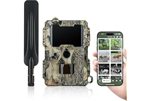 DÖRR Cloud Mini 4G/LTE Wildkamera, Überwachungskamera, Simlockfrei, iOS/Android/Web App, 4G Bild-& Videoversand, 12MP Bilder, Full HD1080P Videos, Infrarotblitz, Fotofalle, Jagdkamera, Bewegungsmelder