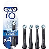 Oral-B iO Ultimate Clean Elektrikli Diş Fır&ccedil;ası Başlığı, Daha Derin Plak &Ccedil;ıkarma i&ccedil;in B&uuml;k&uuml;lm&uuml;ş ve A&ccedil;ılı Kıllar, 4'l&uuml; Paket, P