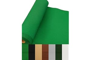 Jardin202 - Malla de ocultación 110gr/m² | Sombra y privacidad en tu jardín | Premium | Ideal para Vallas y barandillas | 1,50 x 10 Metros (Verde)