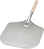 Kitchen Supply 12-Inch x 14-Inch Aluminum Pizza Peel with Wood Handle
