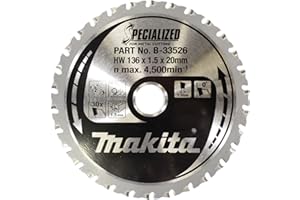 Makita B-33526 Specialized Blade for Cordless Saws 136x20x30T