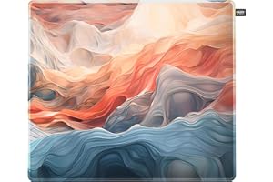 CHERRY XTRFY GP5, Podkładka pod mysz do gier L (460 x 400 x 4 mm), Gładka Podkładka Zapewniająca Precyzję, Przeszywane Krawędzie, Antypoślizgowa, Amnis Blue