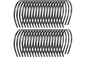 CHUDIAN Opaska na głowę, 36 szt., plastikowe opaski, czarna opaska na głowę, grzebień zębów, idealna dla kobiet, dziewcząt, mężczyzn