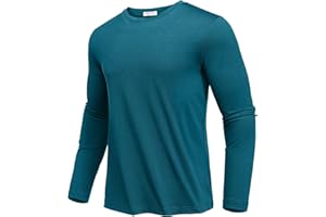 PINSPARK T-Shirt De Sport pour Homme, Respirant, LéGer, à Manches Longues, Anti-UV UPF 50+, EntraîNement, RandonnéE, Gym, Course Pied