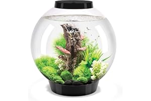 biOrb 72005 CLASSIC 30 LED schwarz - dekoratives Aquarium Komplett-Set mit Filter-System, LED-Beleuchtung und Keramik-Kies aus widerstandsfähigem Acryl-Glas