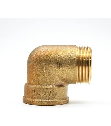 Gomito Ottone 45° 3/4" | Racordo Idraulico | Giallo | Per Tubazioni - Foto 5