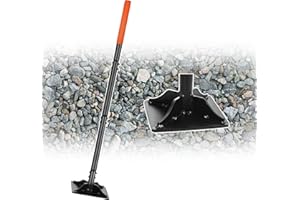 BARAYSTUS Costipatore manuale tampone per calcestruzzo, compressore manuale da giardino, 20 x 20 cm, base grande, 4,5 kg, con manico da 112 cm compattatore terreno