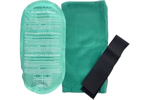 Lewis-Plast - Gel Riutilizzabile per Terapie Caldo/Freddo con Custodia Protettiva - Ideale per Dolore a Ginocchia, Schiena, Caviglia e Collo, Emicranie, Mal di Denti, Contusioni ed Altre Lesioni