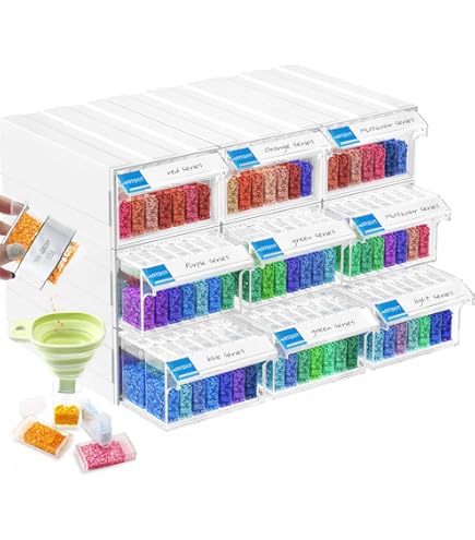 Boîte De Rangement 60 Logements Pour Peinture Diamantée - Organisateur Complet Avec Outils Pour DIY Craft