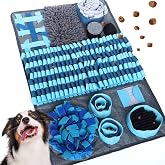 onebarleycorn Dog Olfactory Mat XXL, Large Dog Olfactory Blanket Intelligence Toy for Dogs Snuffle Mat (Blue)