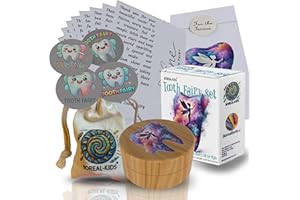 Boreal-Kids Tooth Fairy Set - Magical Tooth Box and Tooth Fairy Gift for Kids | Complete Tooth Fairy Kit | Keepsake Tooth Box for a Memorable Tooth Fairy Experience