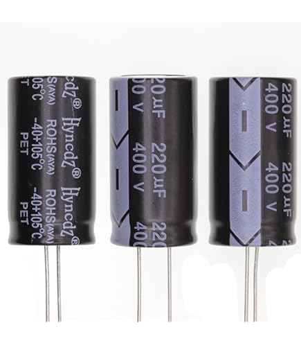 5x Elko Condensateur Axial 10µF 450V | Condensateur