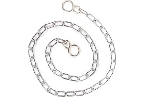 WHITE HINGE Long Replacement Bath/Sink Chrome Chain - 450mm Bathroom/Kitchen Plug Cord