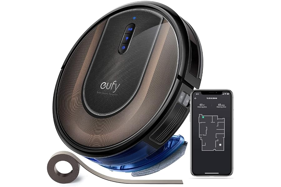 eufy by Anker, RoboVac G30 Hybrid Saugroboter mit Wischfunktion, Smart Dynamic Navigation 2.0, 2-in-