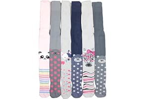 TupTam Collants Fantaisie ou Unis pour Filles, Lot de 6
