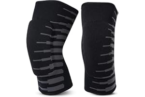 Monbessi Genouillere Volleyball Pour Homme Femme, Éponge Épaisse GenouillèRe Sport pour Basket-Ball Jogging Cyclisme Danse (L, Noir)