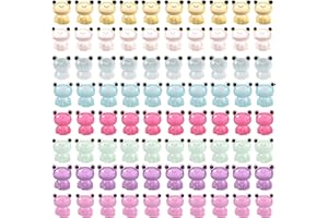 CRETVESTSAR 80 PCS Luminous Miniatures Potted Garden Fluorescence Mini Frog Micro Landscape Decoration Cute Purple Figurines Artificial Set DIY Tiny Resin Statues for Rooms Courtyards Potted Aquarium