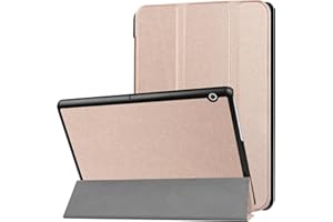 LOBWERK WiTa-Store Étui de protection intelligent fin pour Huawei MediaPad T3 10 9.6" Étui avec fonction de mise en veille/marche automatique + stylet bronze