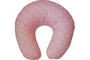 NEO MAMMA FEDERA COMPATIBILE PER CUSCINO ALLATTAMENTO BOPPY STELLINE ROSA