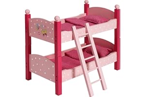 Bayer Chic 2000-Letto a Castello per Bambole, Colore Rosa, 27,5 x 50 x 44 cm, 513 90