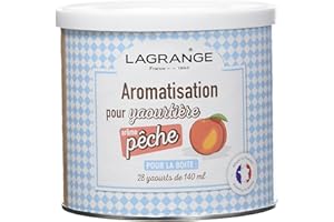 Lagrange Aromatisation Pêche pour Yaourts 425 g - Lot de 4