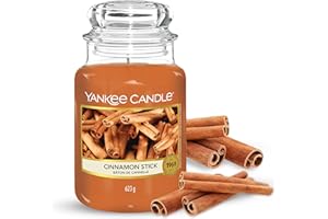 Yankee Candle Cinnamon Stick Świeca, Szkło, Brązowy, L