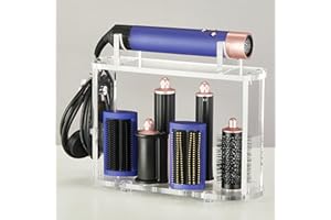 LifeLAZA Acryl-Halter und Organizer, kompatibel mit Airwrap von Dyson und Airwrap-Aufsätzen, Airwrap-Ständer, Arbeitsplatten-Airwrap-Styler-Gestell, kompatibel mit Airwrap-Zubehör