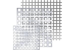 Elbemetall Lochblech Edelstahl 300 x 500 mm Stärke 2,00 mm/Metall Lochblech Quadratloch, 15 mm Lochabstand 10 mm Lochweite/Lochbleche aus 1.4301 Werkstoff/hochwertiges Lochblech aus Metall