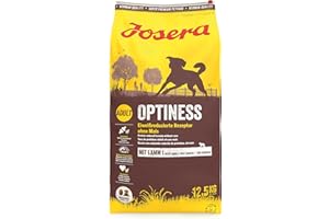 JOSERA Optiness (1 x 12.5 kg) | Adult | Premium Dry Food for Adult Dogs | Lamb & Poultry | Protein Reduced & No Corn | Wheat Free | Valuable Fatty Acids | Dog Food | Pack of 1