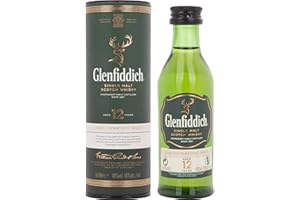 Glenfiddich 12 Years Old Single Malt Scotch Whisky 40% Vol. 0,05l in Giftbox