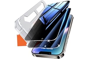 Tentoki Flash fit Verre Trempé Anti Espion pour iPhone 16e / 13/13 Pro / 14 (6,1 Pouces), vitre Protection ecran [Lot de 2] -[nouvelle génération] Installation ultra simple, Couverture Complète