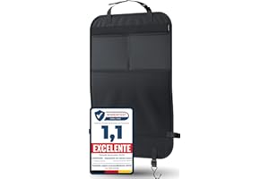 LIONSTRONG® Organizador de coche para niños, asiento trasero [resistente al agua] – Protección del respaldo del coche niños – Organizador para asiento de coche – Protección del asiento del coche