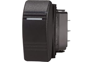 Blue Sea Systems Water Resistant Black & Gray Contoura III Switches