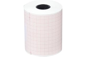 tecnocarta ri3706003016e rollo de papel térmico para ECG para Cardioline Delta 1/3 Plus, 60 mm x 30 m, juego de 4 piezas